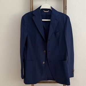 Alessandro Tellini x Germania Navy Blue Blazer made in Italy